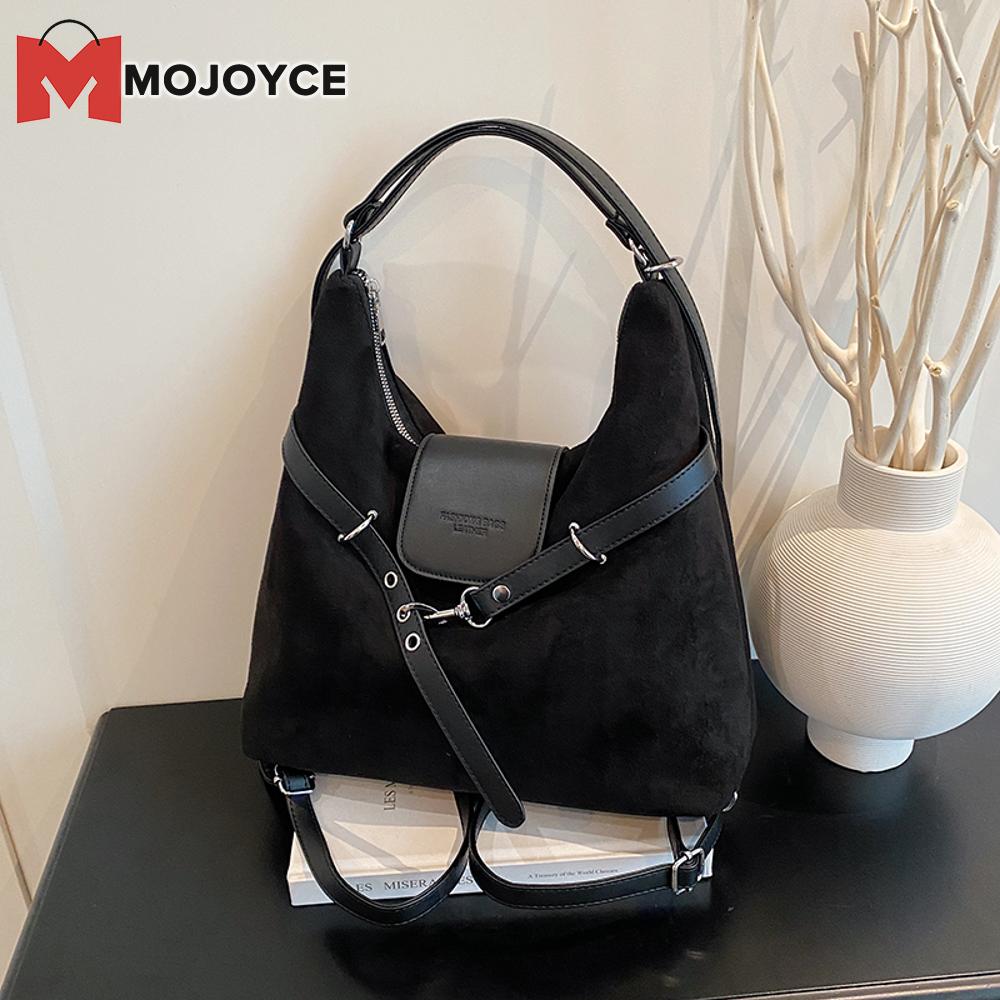 Túi đeo vai giả da lộn thời trang mojoyce về phía trước với dây đai điều chỉnh cho văn phòng và đi chơi Ví du lịch đa năng trong nhiều màu sắc