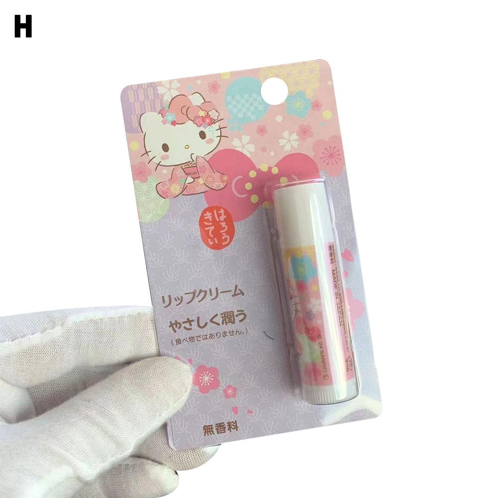 Hello Kitty Son dưỡng môi dầu thoa Môi Lô Hội mật ong phim hoạt hình son dưỡng môi Sanrio kuromi chó