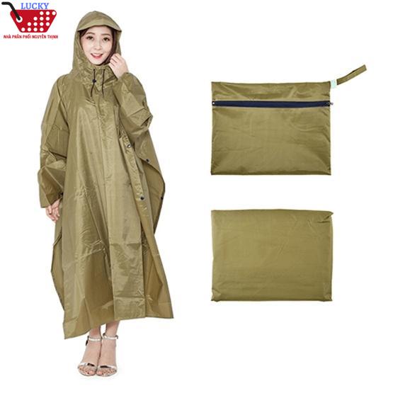 Áo Mưa Vải Dù Cánh Dơi 1m4 Cao Cấp  - Không thấm nước, Siêu bền, nhỏ gọn -CỎ ÚA