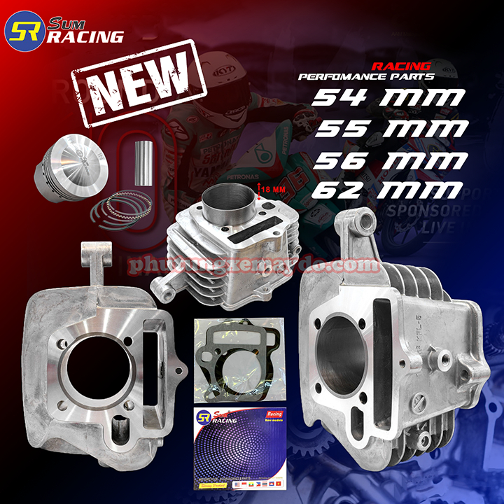 Bộ Lòng Nhôm Wave Dream Trái  110 trái 54 56 62  Đóng số 49cm3   Đóng số  108Cm3 Full Trái Bạc Ắc Ro