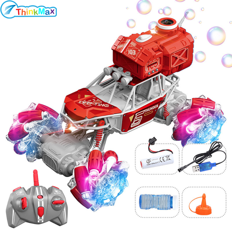 2.4g Remote Control Alloy Car Model 4wd Bubble Blowing Climbing Off-road Vehicle Toys For Birthday Gifts ราคา 1,077 บาท*ส่งฟรี