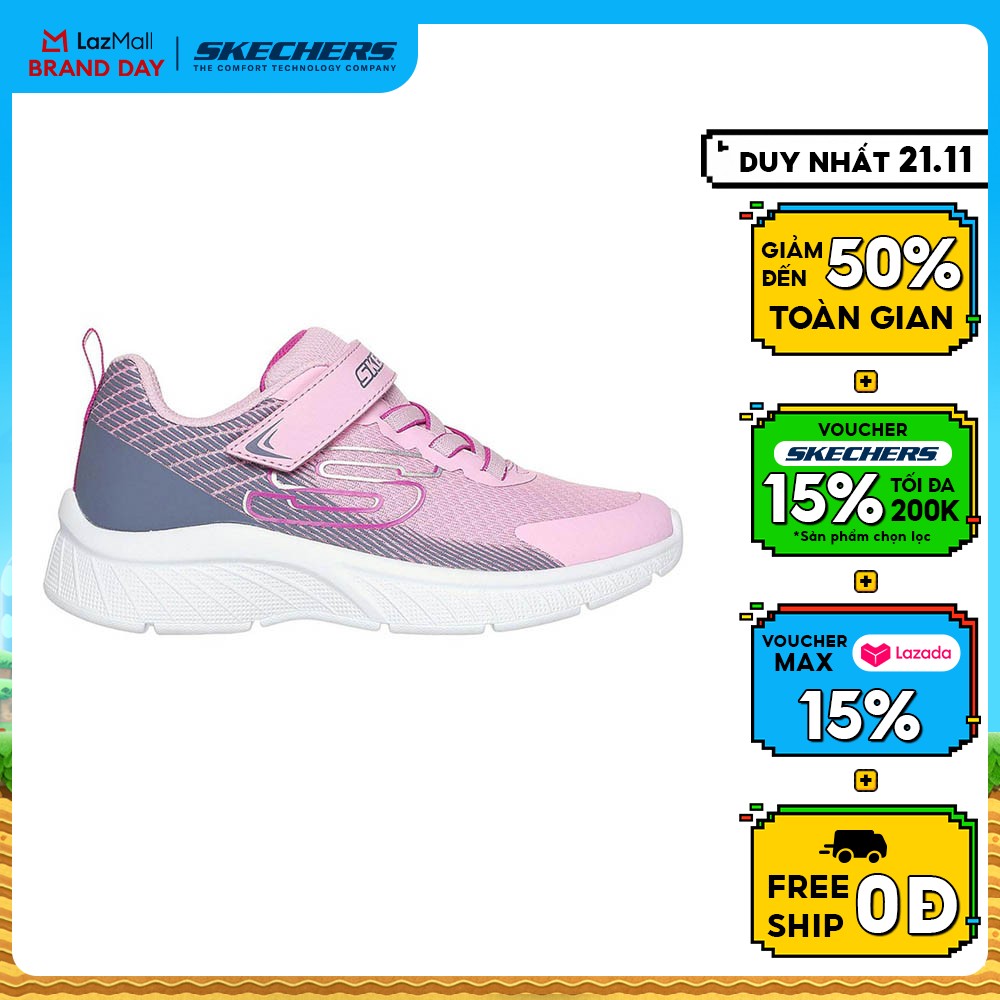 Giày Thể Thao Bé Gái Skechers Microspec Plus Sprint Speed - 303607L-PKGY