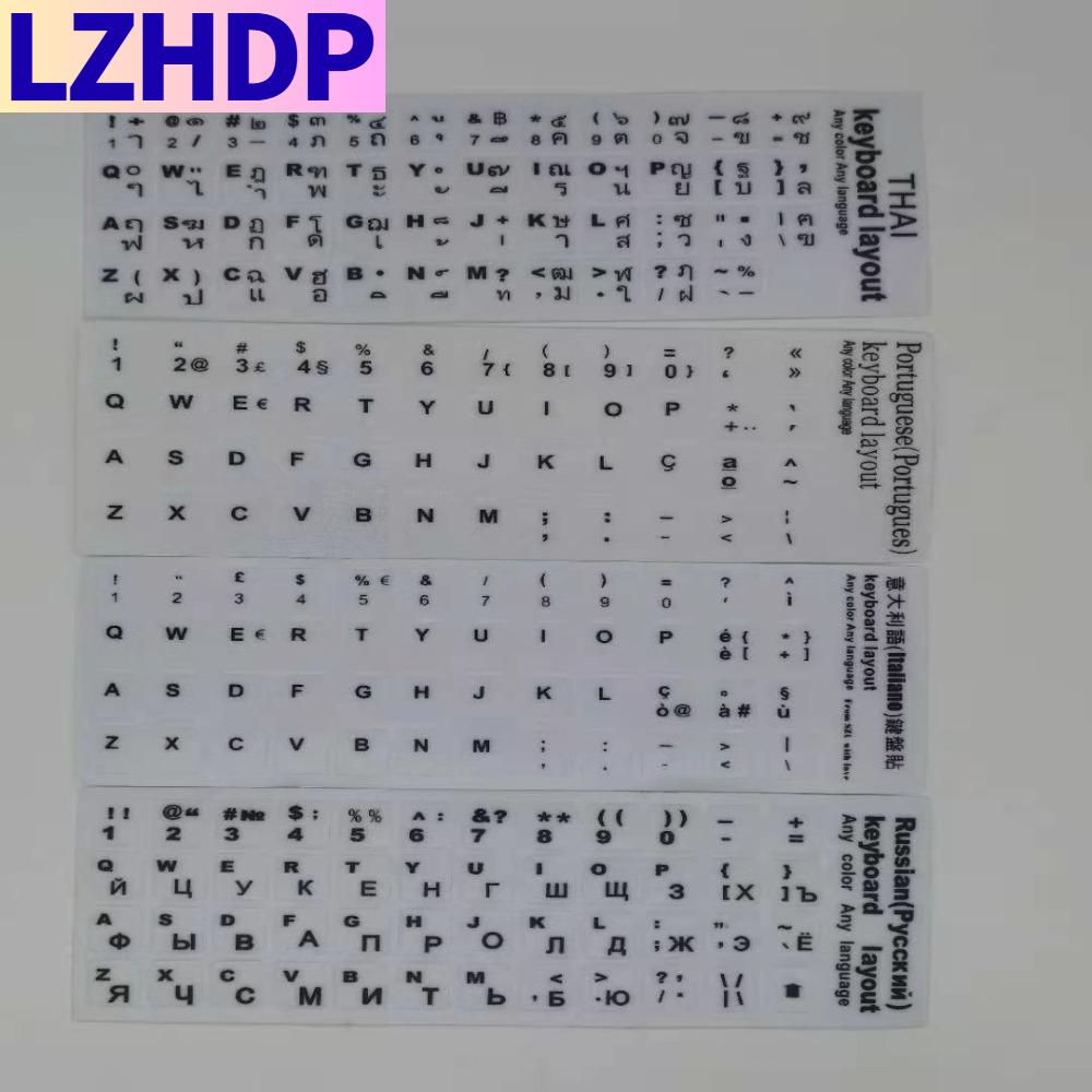 LZHDP Không phai Pháp Máy tính xách tay Tây Ban Nha Đa ngôn ngữ Tiếng Anh Nga Bố trí nút bảng chữ cái Miếng dán bàn phím Đề can bàn phím Màng bảo vệ chữ cái