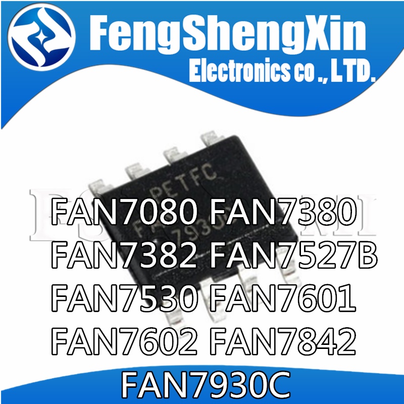 10 Quạt 7080  Quạt 7380  Quạt 7382  Quạt 7527B  Quạt 7530  Quạt 7601  Quạt 7602  Quạt 7842  Quạt 7930C SOP-8 Bộ Điều Khiển IC