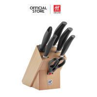 ZWILLING ชุดบล็อกมีด สเตนเลส 7 ชิ้น รุ่น Five Star บล็อกสี Natural N1026692