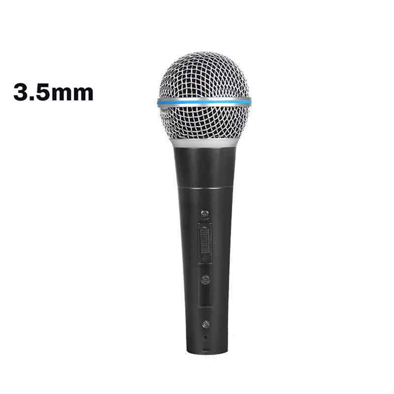 Metal Dynamic Microphone Wired Microphone for Karaoke Singing Wedding DJ Speech