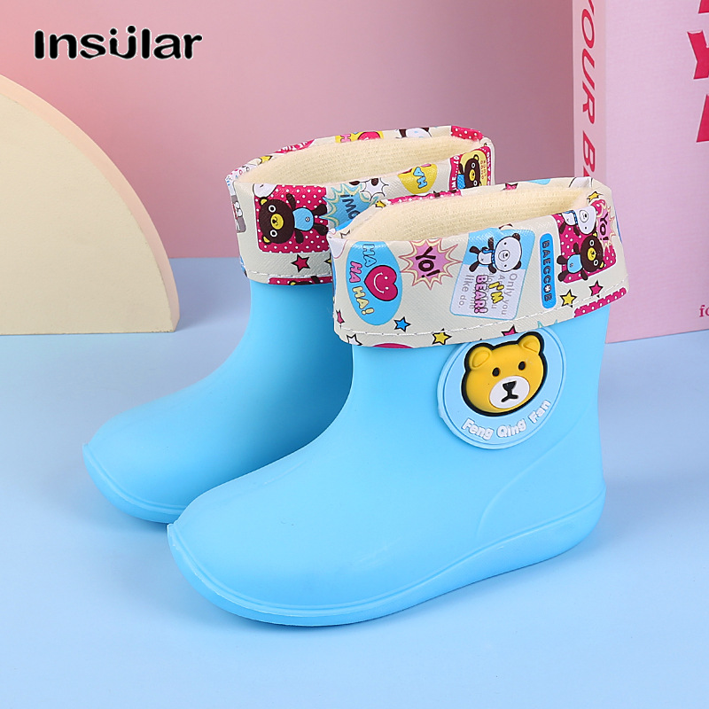 Insular Cute Cartoon Waterproof Rain Boots for Kids, Comfortable and Durable Design ราคา 179 บาท*ส่งฟรี