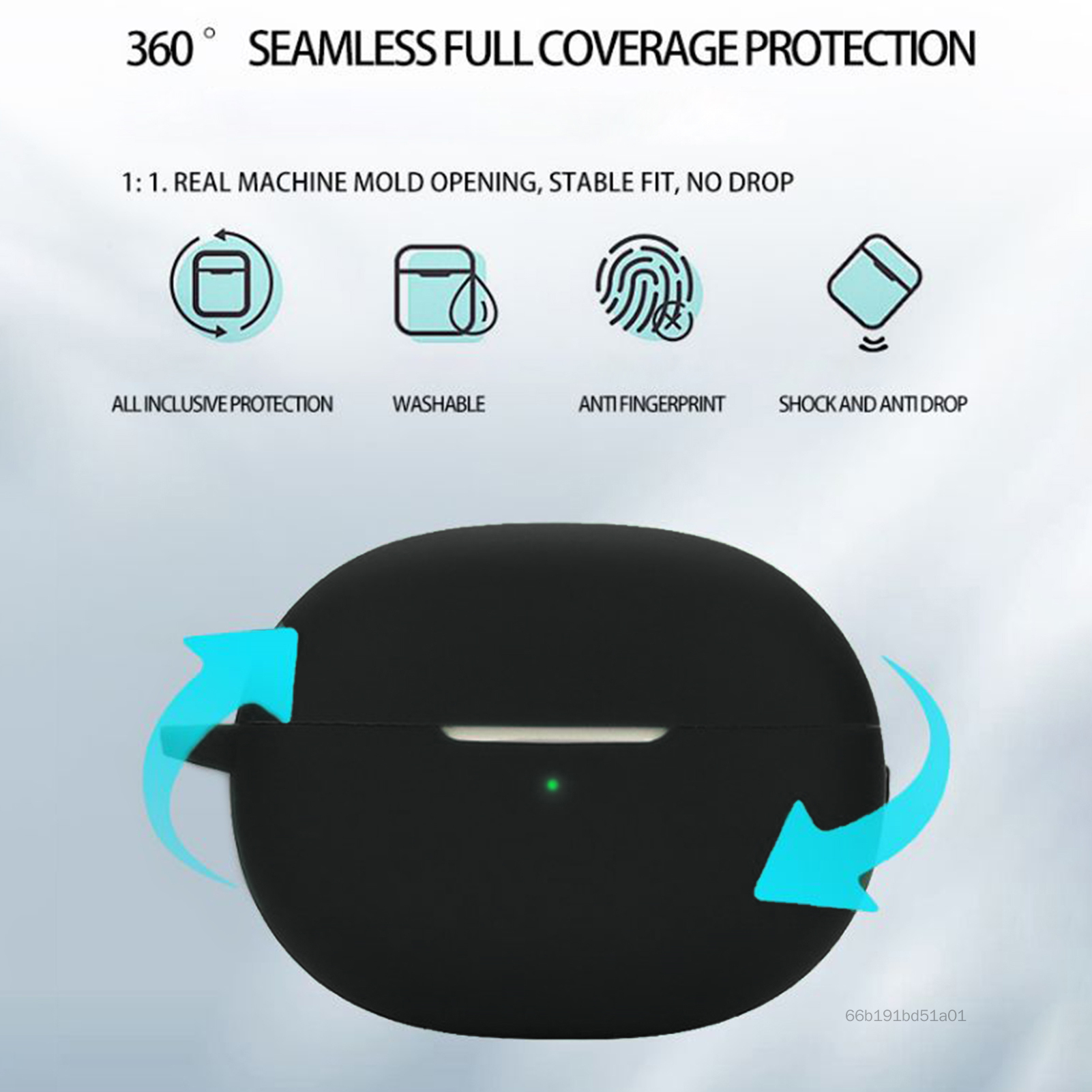 Silicone Case for Haylou Headphone Durable Anti-Scratch Easily Installation Premium Case Suitable for Men Women Use High Quality Genuine KE-MY