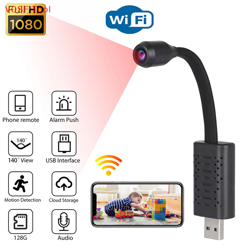 V0SF Tool Camera Mini Camera giám sát USB điều khiển từ xa P2P IP AP 4K wifi tiện dụng