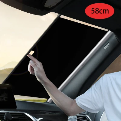 Baseus Car Sunshade Retractable Windshield Car Window Shade Car Front Sun Block Auto Rear Window Foldable Curtain Sunshade