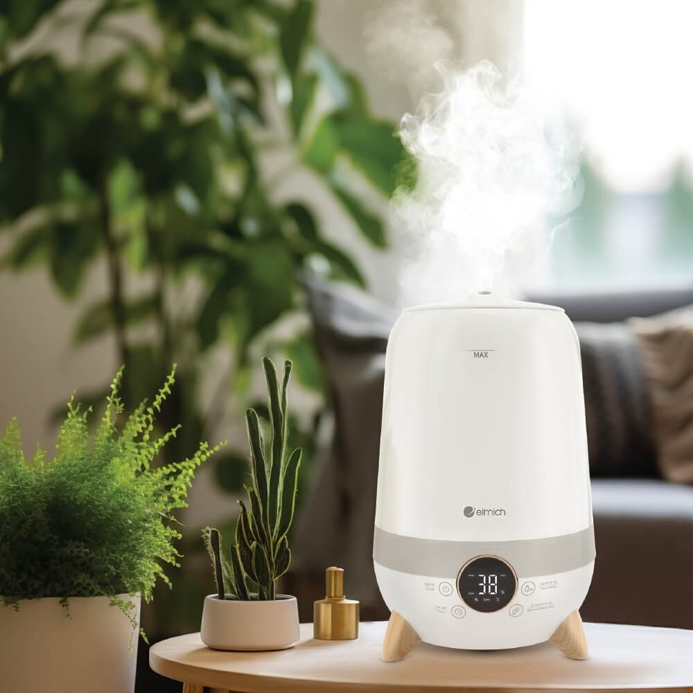 Máy tạo ẩm siêu âm Elmich HE-8976 3.5L, Hàng chính hãng, phun sương, có hẹn giờ, 3 tốc độ phun - JoyMall