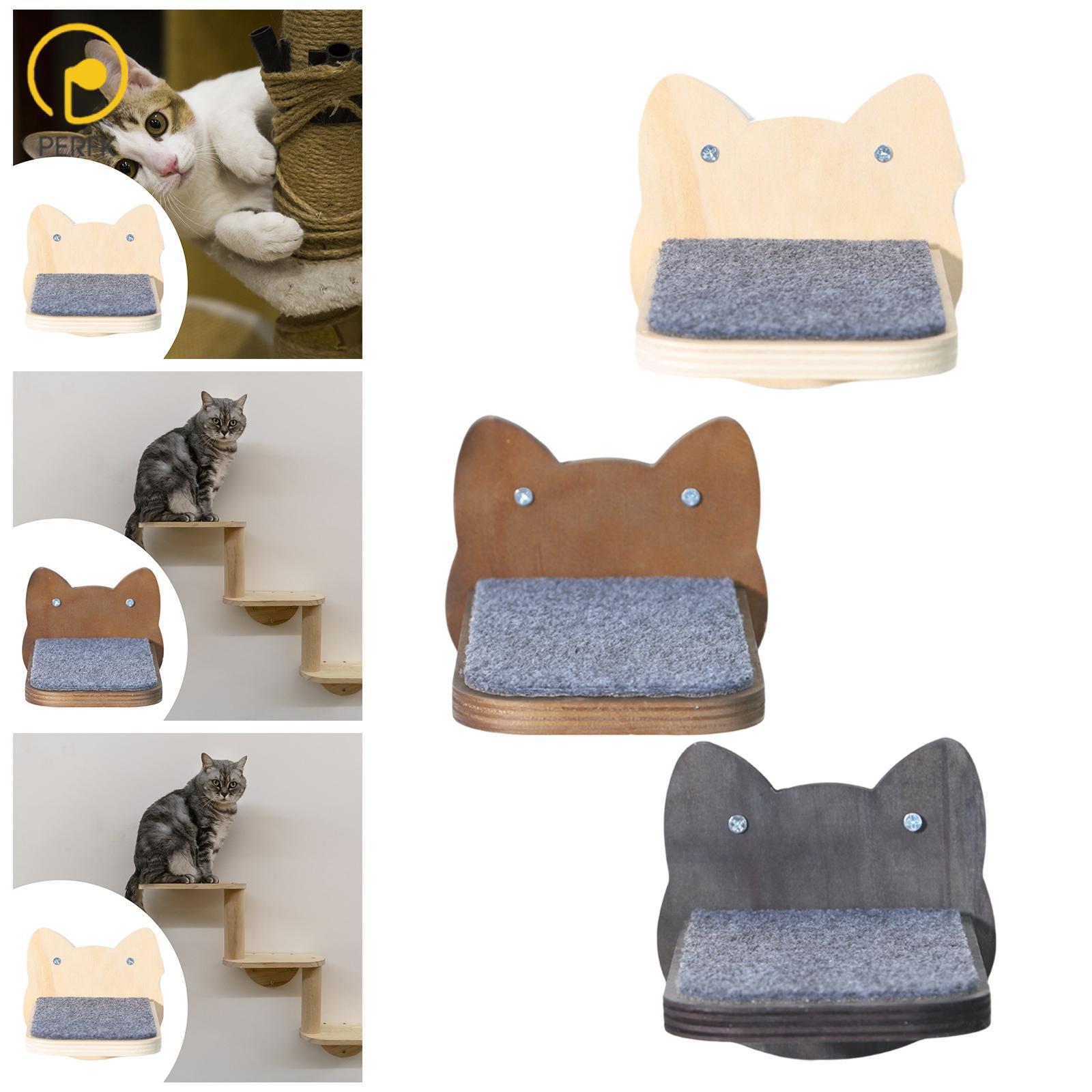 Cat Wall Step Ladder Wooden for Kitten, Medium and Large Cats Wall Mounted Indoor Cat Furniture Wall Shelf for Hopping ราคา 5,202 บาท*ส่งฟรี