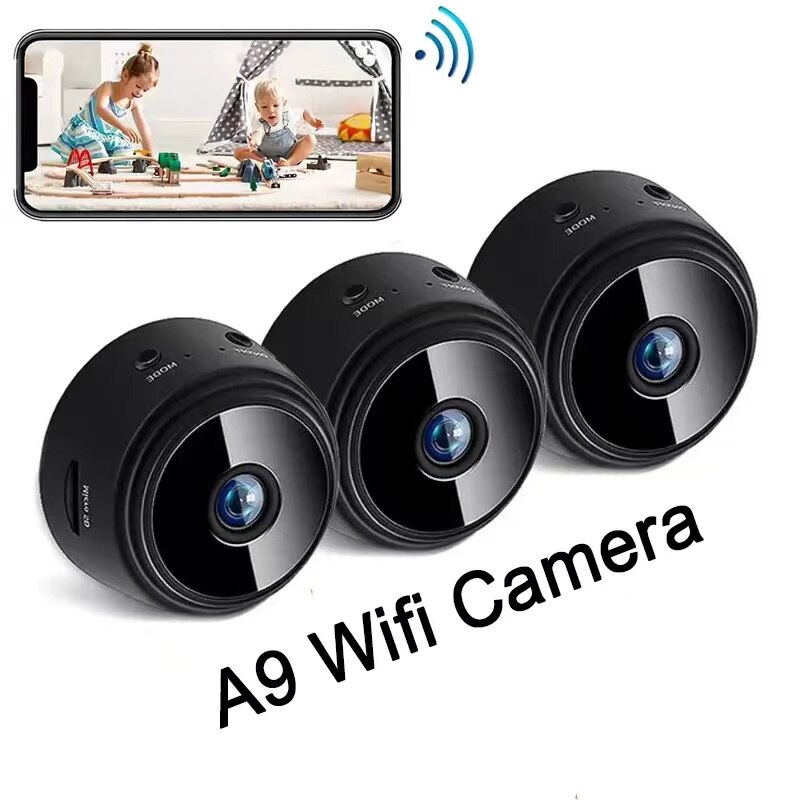 A9 WiFi Bảo vệ an ninh không dây từ xa giám sát video Smart Home Mini DV Camera HD