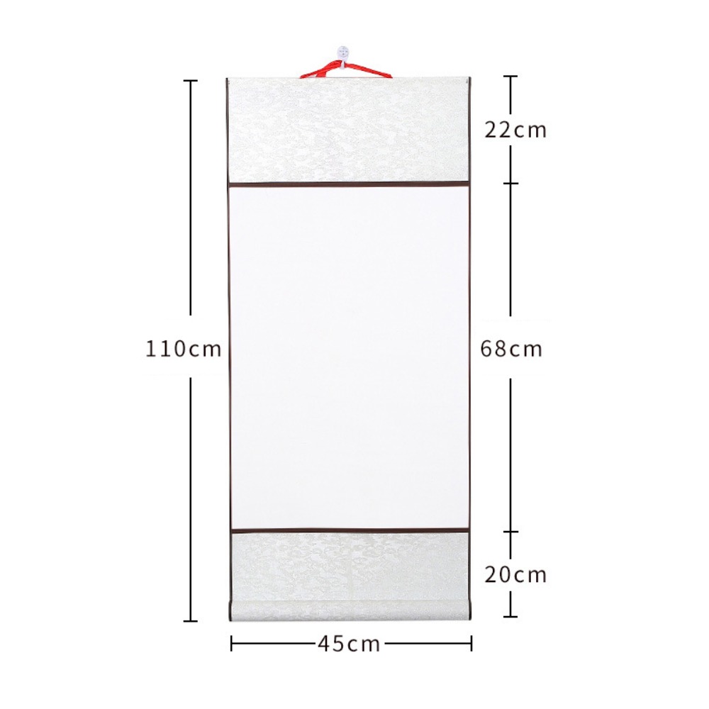 GIFTHUB Thickened DIY Handwritten Letter Scroll Blank 1M Rice Paper Scroll Durable Calligraphy Painting Chinese Calligraphy Scroll Gift