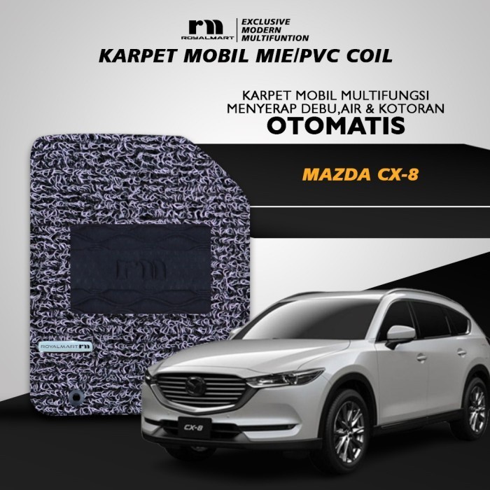 Royal Mart - Karpet Mobil MAZDA CX8 FULL SET/Carpet Mie Bihun Premium Keset PVC Anti Slip Aksesoris Interior Mobil Harga 585,000 rupiah*Gratis Ongkir
