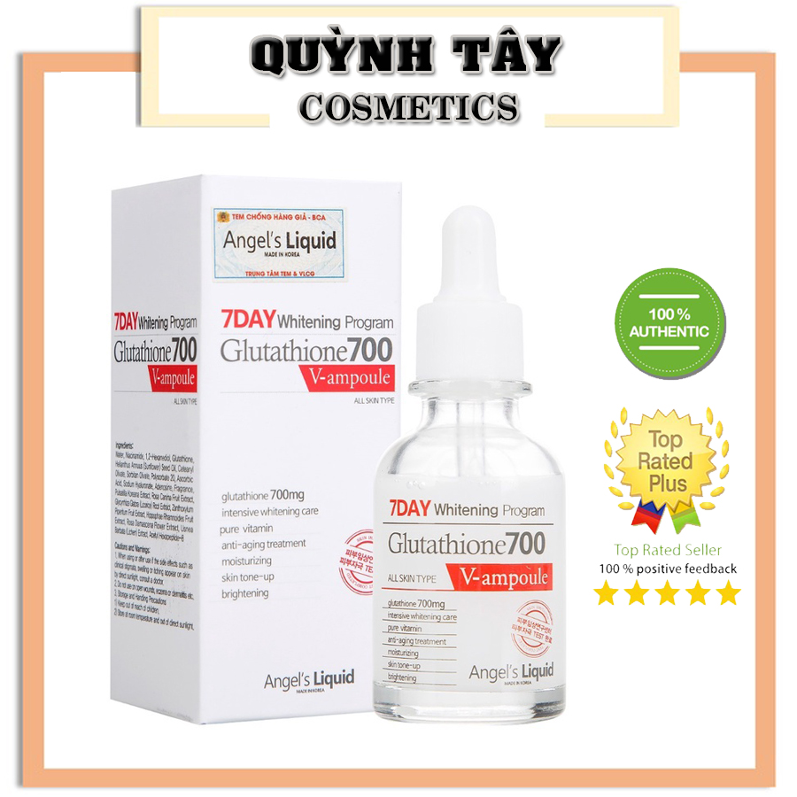 Serum Dưỡng Sáng Da Anɡel’s Liquid 7day Whitening Program Glutathione 700 V-Ampoule