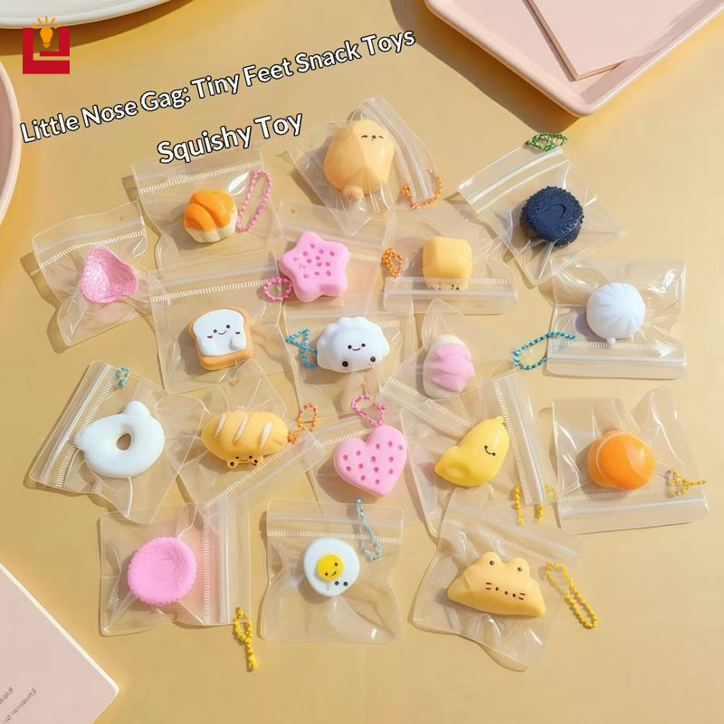 [Squishy Toys, Anti-Stress Toys Toy Set for Children and Adults, Small Toy Set for Stress Relief, Making Cute Food Simulation Burgers, Relief.,Cute Food Simulation Squishy Toy Mini Burger Bread Stress Relief Fidget Playset for Kids and Adults,] ราคา 19 บาท*ส่งฟรี