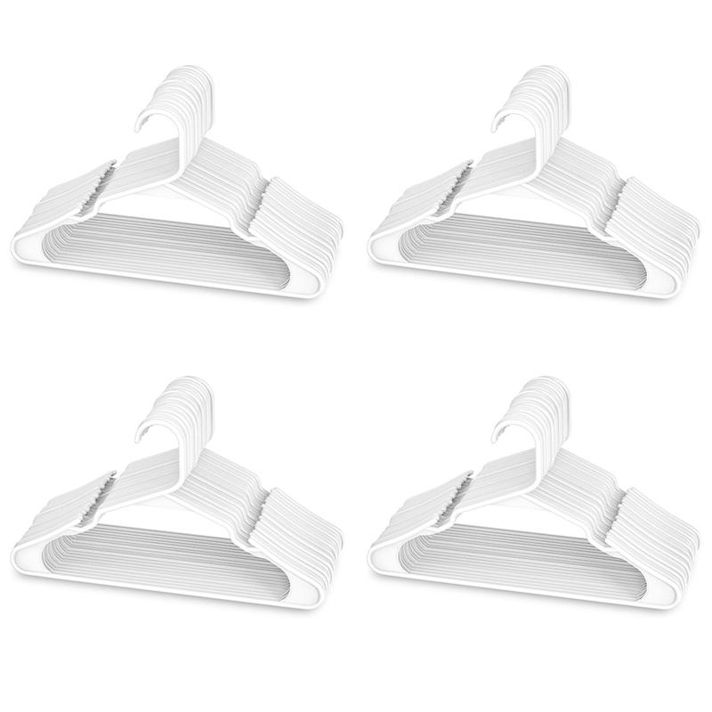 White Plastic Hangers, Plastic Clothes Hangers Perfect for Everyday Standard Use, Clothing Hangers (White, 80 Pack) ราคา  18,612 บาท*ส่งฟรี