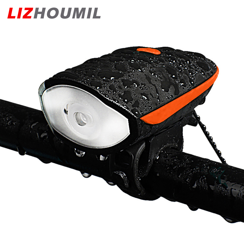 LIZHOUMIL Bike Headlight 240 Lumens Rechargeable Super Bright Night Riding Flashlight Front Lamps Cycling Gear ราคา 146 บาท*ส่งฟรี