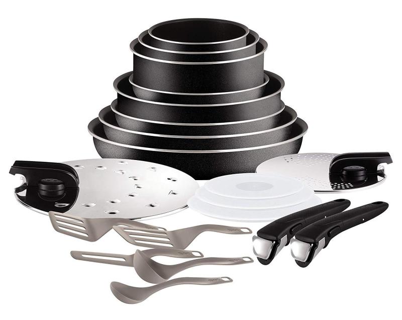 Tefal ingenio essential 20pc set cookware Black. (Preorder- will arrive in 7-15 working days) (SG Seller) Singapore
