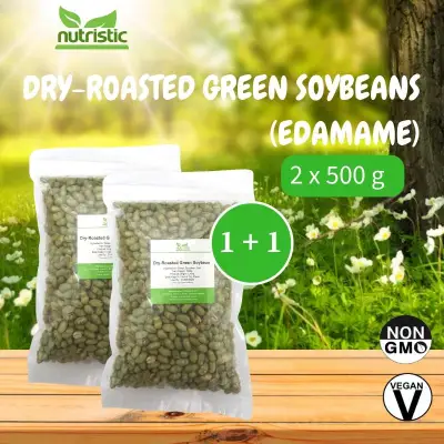 Dry-Roasted Green Soybeans (Edamame) [500g] x2 ~ Value Bundle 1+1