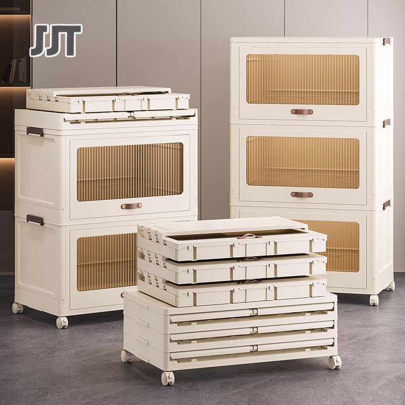 Storage box Storage box Storage cabinet wardrobe Belt pulley Household children's clothes rack Installation free Folding storage cabinet Bedroom living room storage cabinet ราคา 1,213 บาท*ส่งฟรี