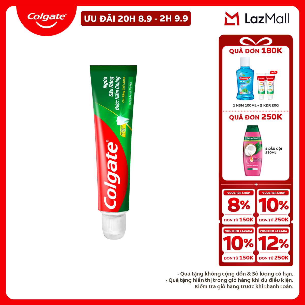 Colgate Toothpaste Prevents Cavities and Strengthens Teeth 45G/Tube