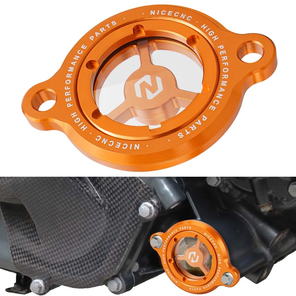 🔥Nhôm rõ ràng tấm lọc dầu động cơ bìa cho KTM Duke 125 200 250 390 2016 2017 2018 2019 2020 2021 2022 2023 125 200 250 390 DUKE