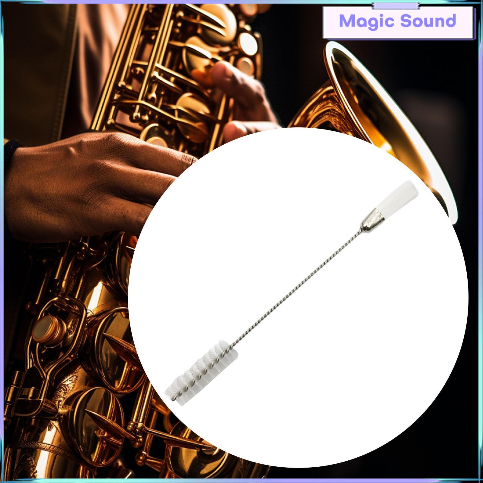 Âm thanh Kỳ Diệu bàn chải làm sạch lỗ âm thanh sax, dụng cụ bảo trì Saxophone, cầm tay tái sử dụng thiết thực cho kèn Xắc xô phôn kèn tê no Alto