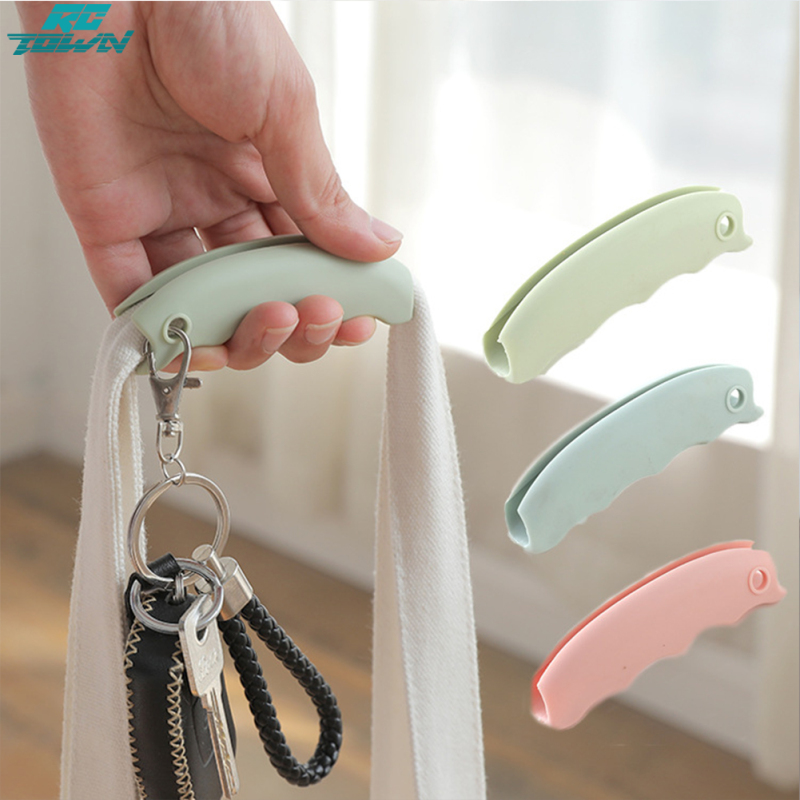 Silicone Anti-stroke Hand Labor-saving Vegetable Lifter Plastic Bag Handle Grocery Shopping Bag Carrying Tool ราคา 11 บาท*ส่งฟรี