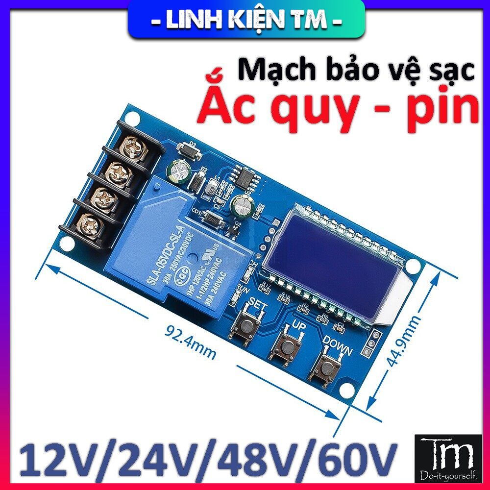 Mạch sạc acquy tự ngắt 12v/24v/48v