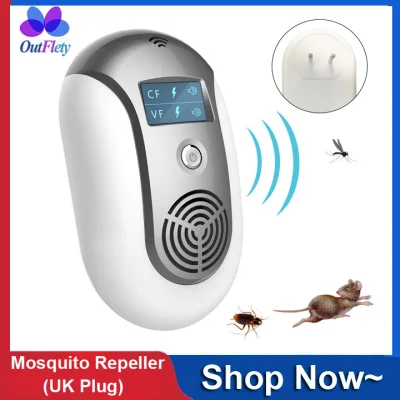 OutFlety Ultrasonic Electromagnetic Pest Repellent Electronic Control Smart Mosquito Repeller Plug in Home Indoor and Warehouse Get Rid of bug,rats,squirrel,Flea,Roaches,Rodent,Insect