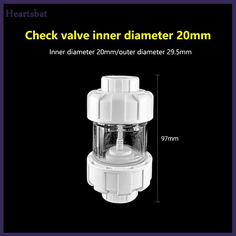 [Heartsbat] 1 cái Aquarium kiểm tra van không trở lại chống-siphon Fish Tank nâng kiểm tra Van 20 25 32 Mét trong suốt - 6