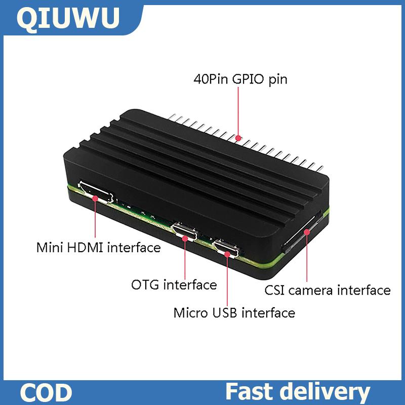 QIUWU Raspberry Pi ZERO 2 W nhôm trường hợp vỏ bọc thép với pad nhiệt Tản nhiệt GPIO tiêu đề thụ động làm mát Giá 154,849 Đồng*Miễn phí vận chuyển