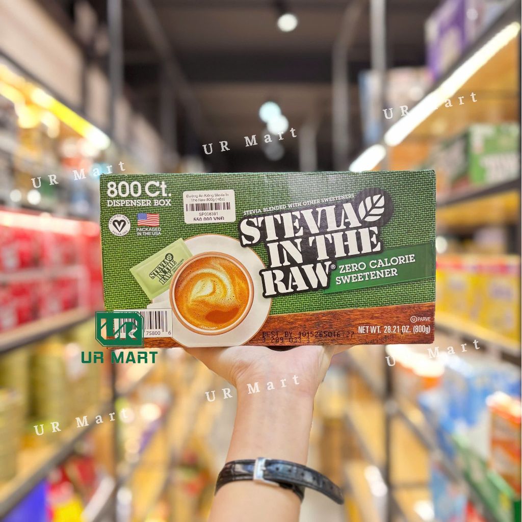 Đường Ăn Kiêng Stevia In The Raw Mỹ Tinh Khiết 800g - được làm từ cây cỏ Stevia Rebaudiana, không chứa calo, không ảnh hưởng đến lượng đường trong máu, an toàn cho người ăn kiêng, tiểu đường và cả phụ nữ mang thai.