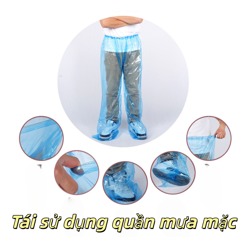 Disposable Rain Pants Half-Covered Waterproof Men's and Women's Universal Portable Outdoor Hiking Rain Pants