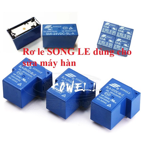 Rơ le máy hàn điện tử songle 10a 30a 24v relay