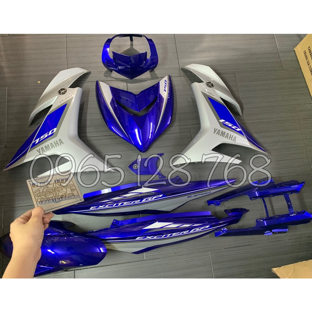Dàn áo ex 150 xanh bạc 2015