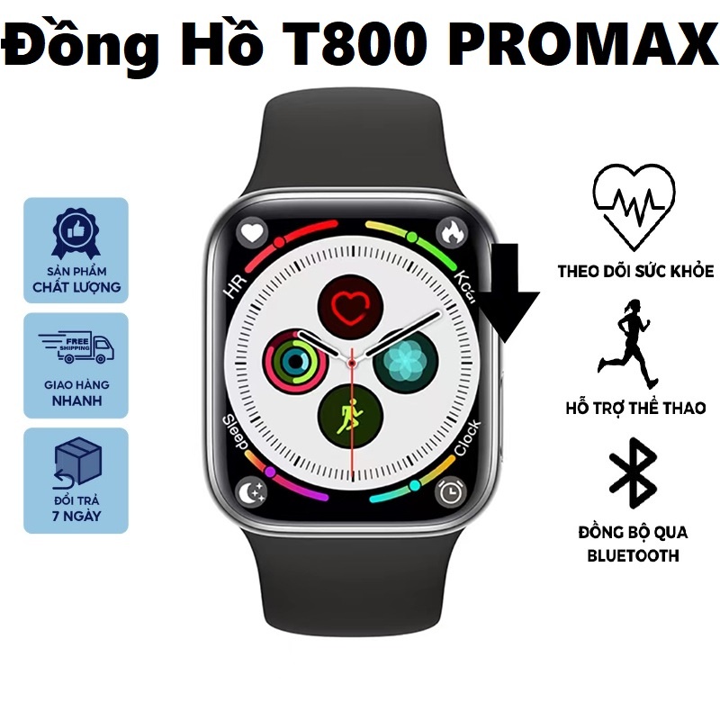 Đồng Hồ Thông Minh Trẻ Em T800 Pro max Cảm Ứng Kết Nối Nghe Gọi Chống Nước - BH 3 Tháng TECHHIGH a
