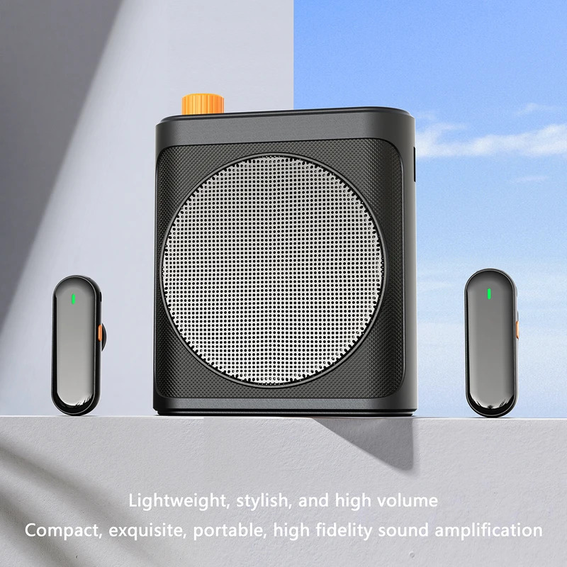 Wireless Megaphone Speaker With Lavalier microphone Portable Voice Amplifier for Teachers, Elderly, Tour Guides, Coaches,