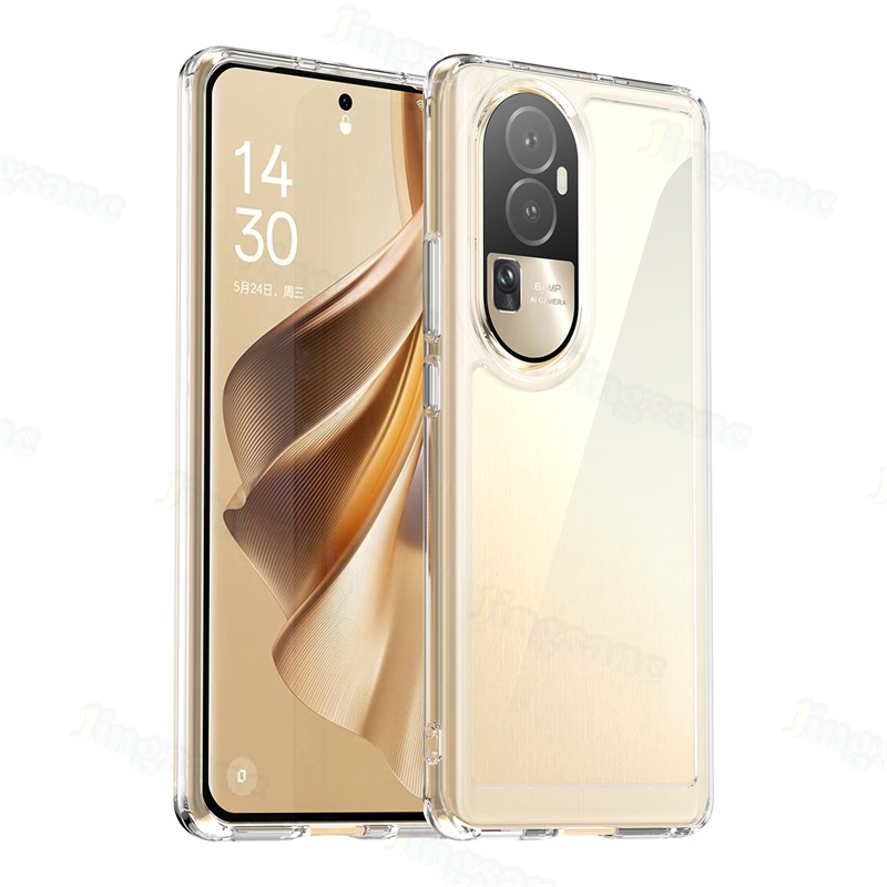 Jingsanc Ốp cứng cho OPPO RENO 10 5G/RENO 10 Pro 5g Ốp Ốp điện thoại vỏ hỗn hợp trong suốt chống sốc