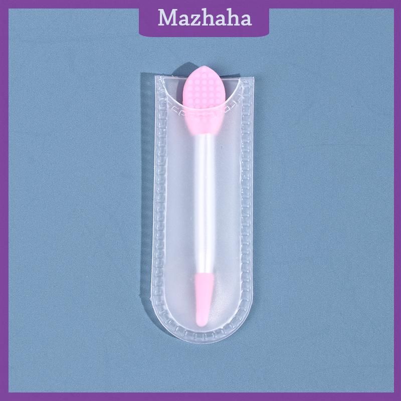 Mazhaha 1 cây cọ môi silicon Hai đầu Mini dụng cụ làm đẹp - 4