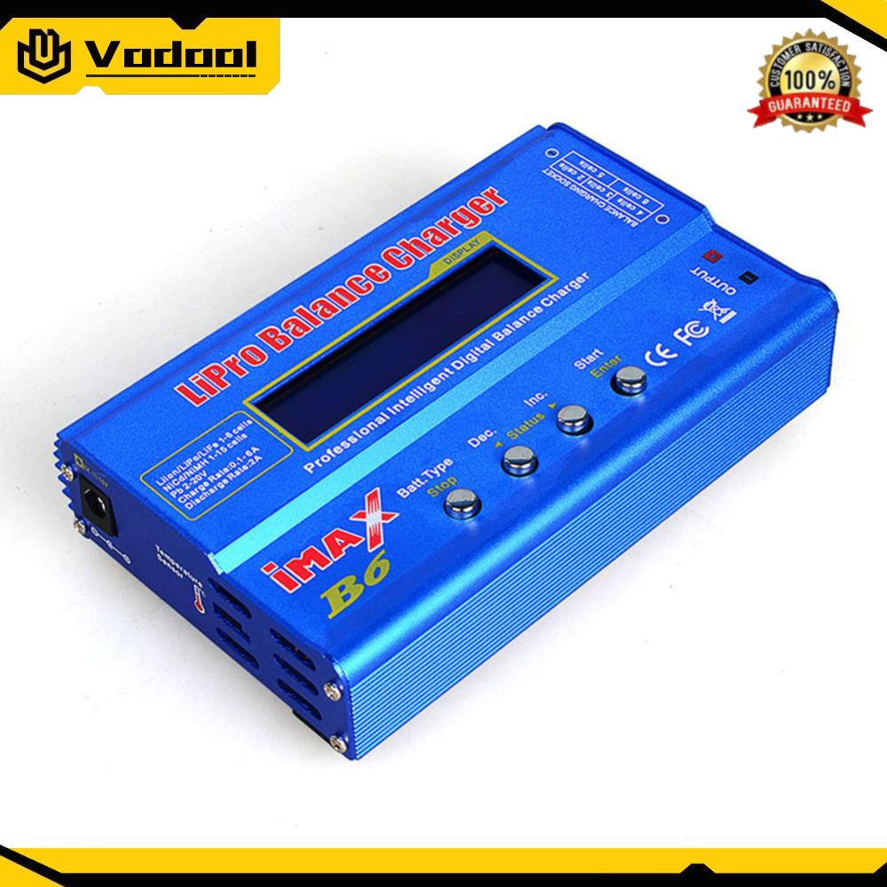 IMAX B6 Lipo เครื่องชาร์จแบตเตอรี่ AC/DC 80W BALANCE Charger อะแดปเตอร์จอแสดงผล LCD Discharge Power 5W 18V 6A สำหรับ LiPo NiMH NiCd LiFe Pb แบตเตอรี่ ราคา 599 บาท*ส่งฟรี