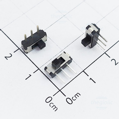 [5 Cái]- MSK-38 Công Tắc Trượt 3 Chân Xuyên Lỗ ON-ON Chỉnh Ngang 2P2T 0.5A