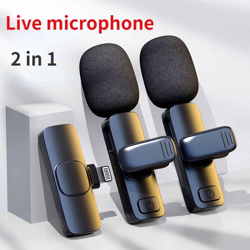 Omni-directional Micro dây chuyền không dây với Bluetooth cho hoạt động ngoài trời và các cuộc phỏng vấn giảm tiếng ồn hủy bỏ Mic