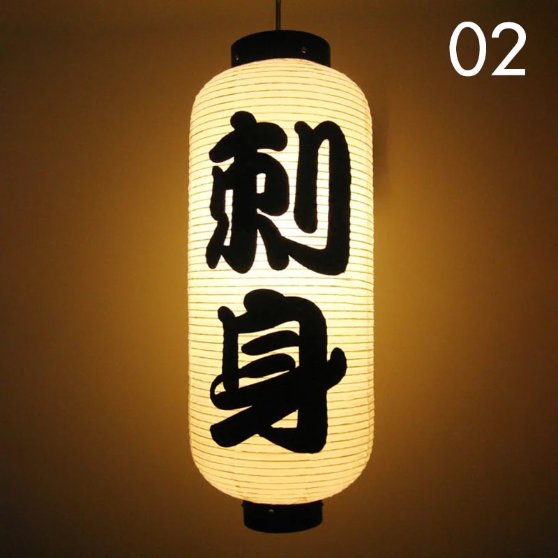 【】 20*50cm Japanese Style Lantern Waterproof Korean Lantern Sushi Sashimi Cuisine Izakaya Decor Lantern Restaurant Pub Decor Sign