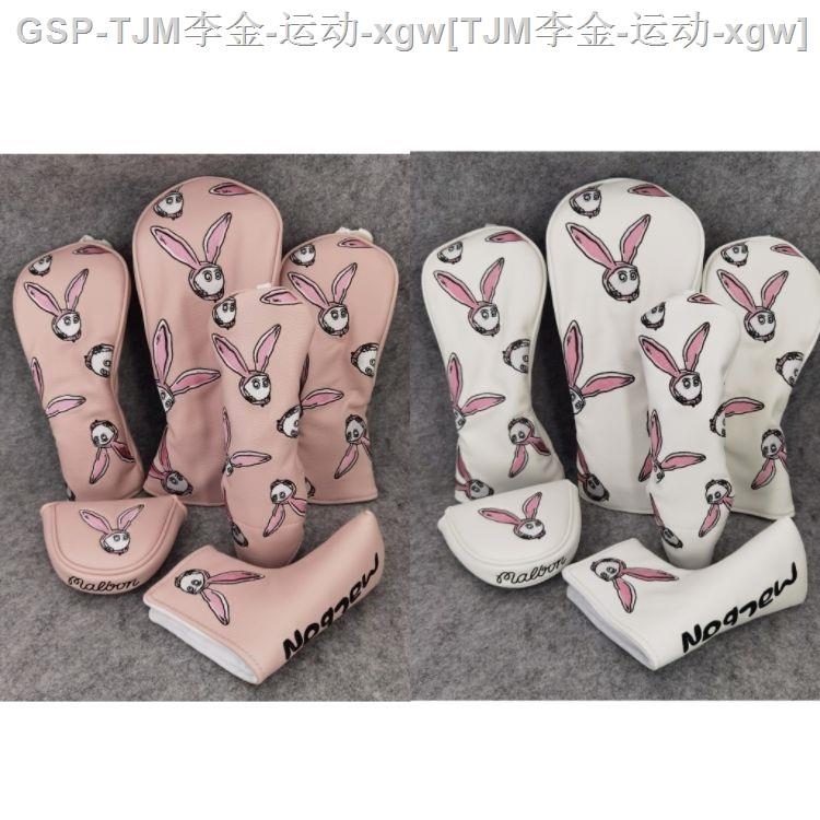 ✷▧❡ New golf club set malbon rabbit wooden club set straight semi-circle putter cap set full set of putter magnetic suction