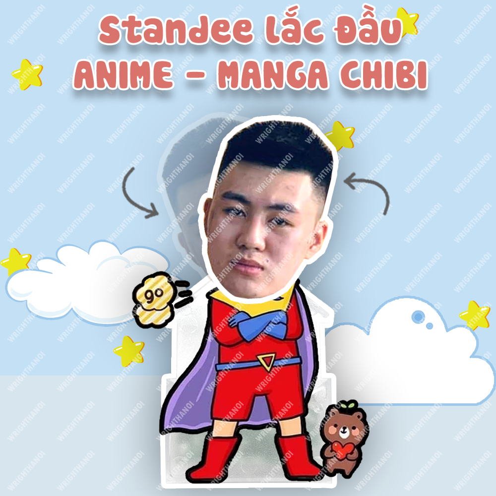 Standee Lắc Đầu In Theo Yêu Cầu Hoạ Tiết Chibi Hoạt Hình Phim Ảnh Cute Dễ Thương