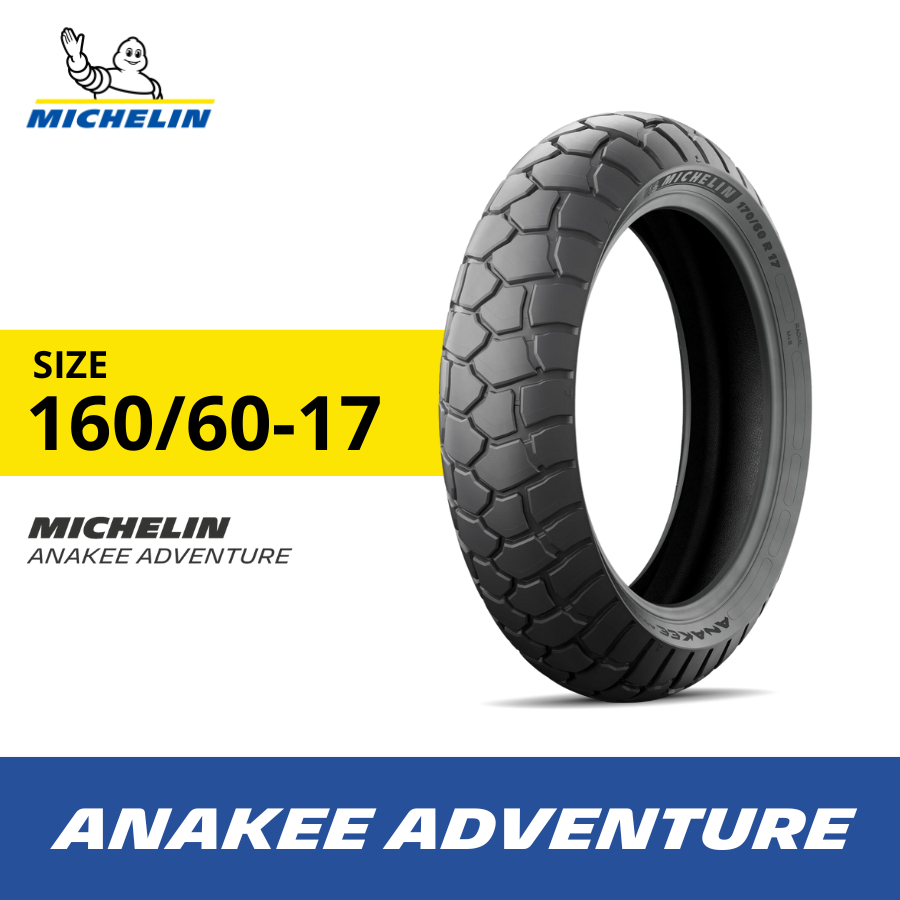 Ban Motor Michelin Anakee Adventure 160-60 R17 Tubeless Harga 3,462,800 rupiah*Gratis Ongkir