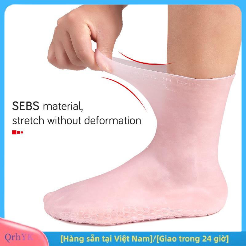 Charm [Hàng sẵn tại Việt Nam] 1 Pair Feet Care Socks Silicone Moisturizing Gel Heel Socks Home Use Cracked Foot Skin Care Spa Protectors